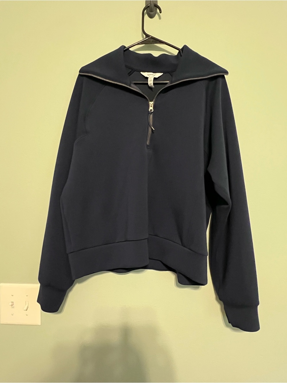 SPANX Navy Zip-Up Women's Sweater